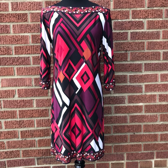 Sandra Darren Dresses & Skirts - Elegant bold patterned dress